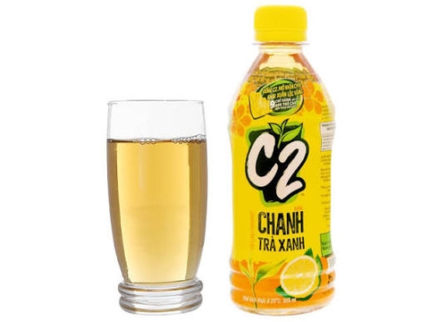 Trà xanh C2 hương chanh chai 355ml