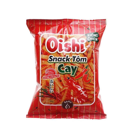 Snack Oishi que vị tôm cay