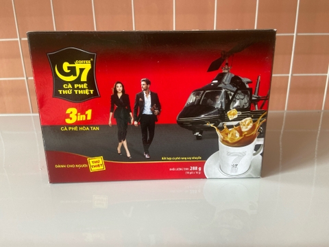 Cà phê hòa tan 3in1 G7 hộp 18 gói 16g
