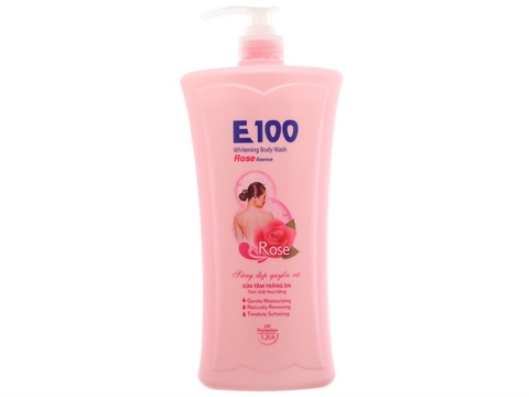 Sữa tắm E100 Hoa hồng 800g