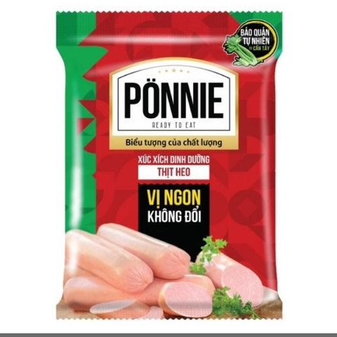 Xúc Xích Tiệt Trùng Ponnie Vị Heo Gói 280g