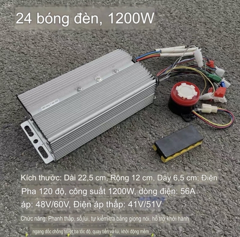 IC Điều Tốc Xe Điện 3 Bánh, 4 Bánh Điện Áp 48V-60V-72V 800w 1000w 1200w 1500w