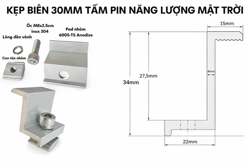 Kẹp Biên Loại 30mm