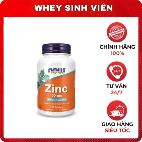 NOW – Zinc 50mg (250 viên)