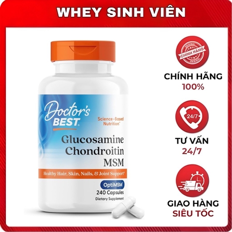 Doctor's Best Glucosamine Chondroitin MSM - 240 viên