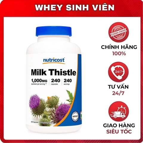 Nutricost Milk Thistle (1000mg) - 240 viên