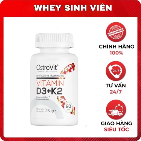 Ostrovit Vitamin D3 K2 (90 viên)
