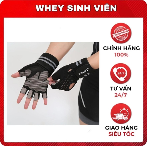 Găng aolike có quấn cổ tay - đen