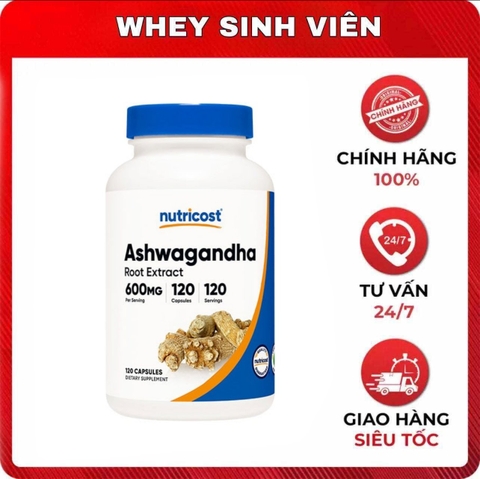 Nutricost Ashwagandha 600mg (120 viên)