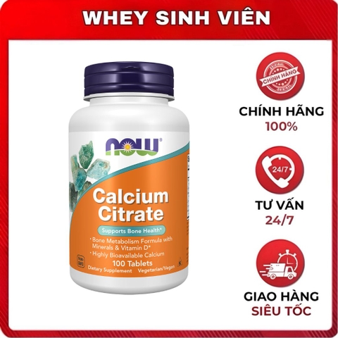 Now Calcium Citrate - 100 viên
