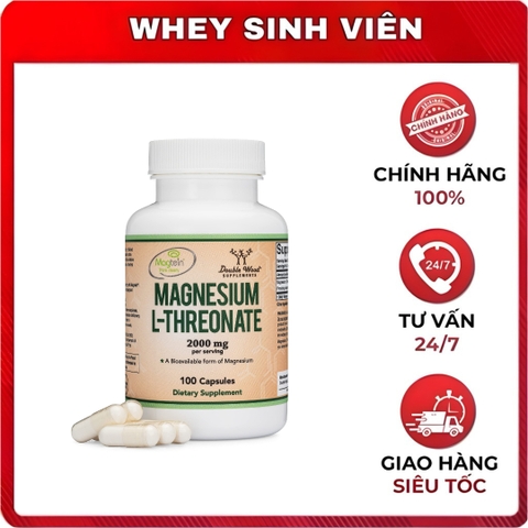 Double Wood Magnesium L-Threonate - 100viên