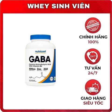 Nutricost GABA 500mg - 240 viên