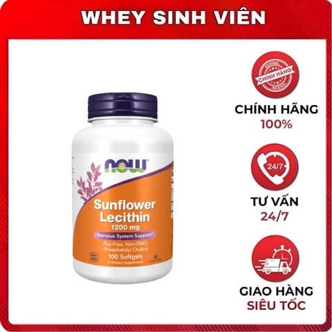 Now Sunflower Lecithin 1200mg - 100 viên