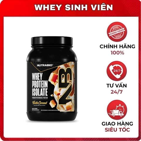 NutraBio Whey Protein Isolate - 2 Lbs