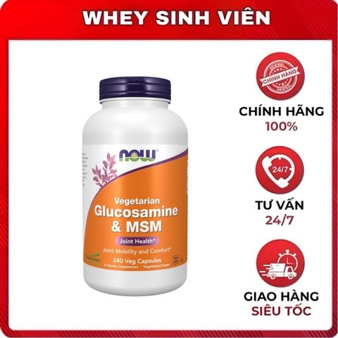 Now Vegetarian Glucosamine & MSM - 240 viên