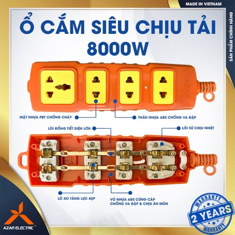 Ổ CẮM SIÊU CHỊU TẢI 8000W