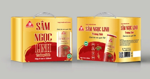 Nước Sâm Ngọc Linh Trường Sinh Hộp Gold 320ml