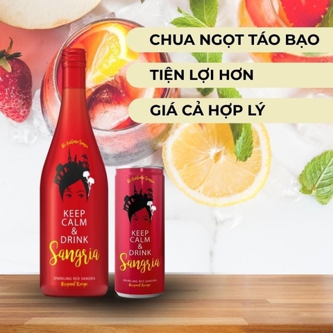 Nước trái cây lên men The Authentic Red Sangria 6.5% 750ml