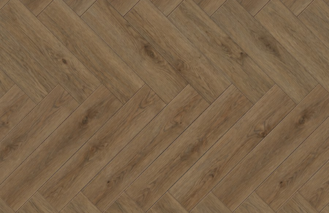 SPC Flooring Tile - Distressed Oak Herringbone