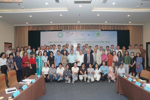 Hội thảo thúc đẩy phát triển nông nghiệp hữu cơ và sinh thái ở Việt Nam: Từ thực tiễn đến giải pháp và liên kết chuỗi giá trị