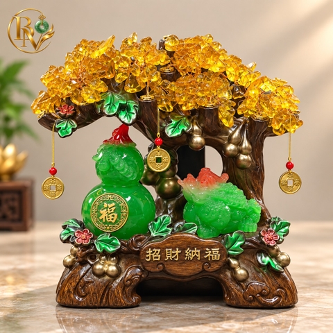 Cây Chiêu Tài Tiến Bảo Hồ Lô Cóc Thiềm Thừ - Xanh