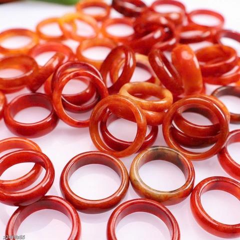 Nhẫn Cẩm Thạch bản hẹ Ngọc Huyết ni nhiều size