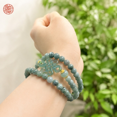 Chuỗi Vòng quấn Tay Ngọc Phỉ Thuý Type A 5.9 - 6.4 li