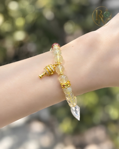 Vòng tay chuỗi Thạch Anh Trắng 7.2-7.35 li