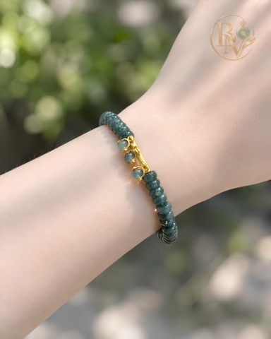 Vòng tay chuỗi bánh xe Cẩm Thạch Type A 5.5x3mm