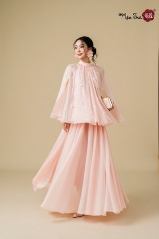 chân váy hồng mị