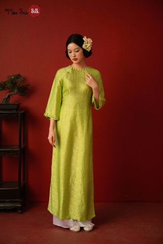 Áo dài Gấm hoa cốm