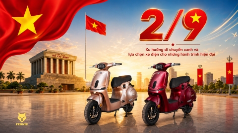Quốc khánh 2/9/2026: Xu hướng di chuyển xanh và lựa chọn xe điện cho những hành trình hiện đại