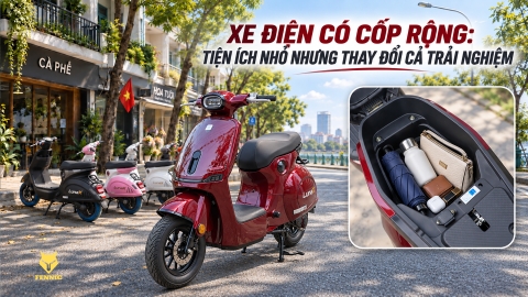 XE ĐIỆN CÓ CỐP RỘNG: TIỆN ÍCH NHỎ NHƯNG THAY ĐỔI CẢ TRẢI NGHIỆM