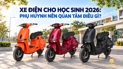 XE ĐIỆN CHO HỌC SINH 2026: PHỤ HUYNH NÊN QUAN TÂM ĐIỀU GÌ?