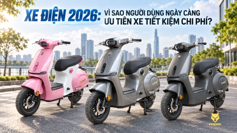 XE ĐIỆN 2026: VÌ SAO NGƯỜI DÙNG NGÀY CÀNG ƯU TIÊN XE TIẾT KIỆM CHI PHÍ?