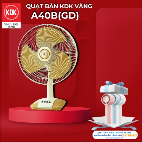 Quạt bàn KDK, màu vàng A40B(GD)