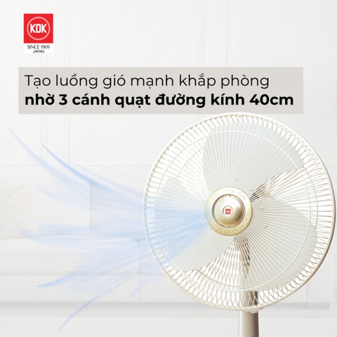 A40B(GY) - Quạt bàn KDK màu xám