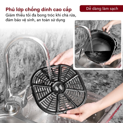Nồi chiên không dầu Fujihome A6GG 6.5L | Bảo hành 18 tháng