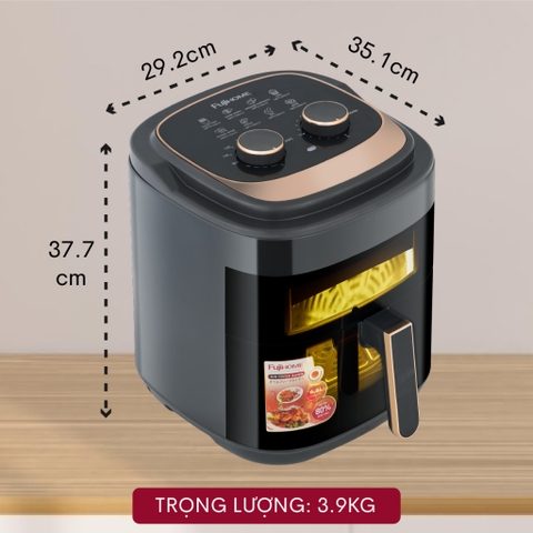 Nồi chiên không dầu Fujihome A6GG 6.5L | Bảo hành 18 tháng