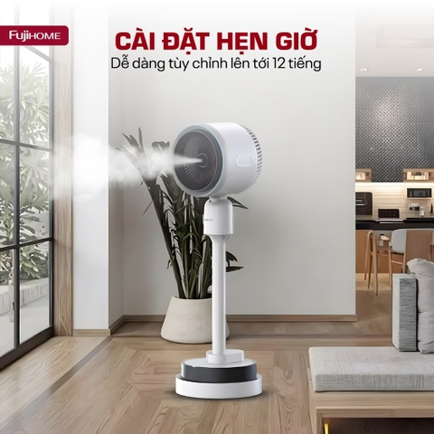 Quạt 4 mùa sưởi ấm làm mát FUJIHOME AC707 phun sương tạo ẩm, quạt điện lọc không khí