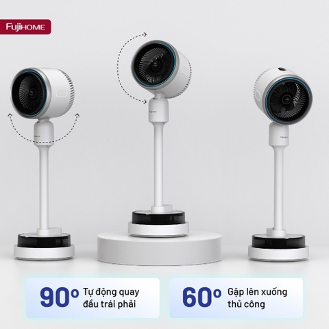 Quạt 4 mùa sưởi ấm làm mát FUJIHOME AC707 phun sương tạo ẩm, quạt điện lọc không khí