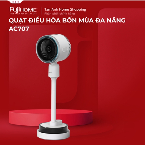Quạt 4 mùa sưởi ấm làm mát FUJIHOME AC707 phun sương tạo ẩm, quạt điện lọc không khí