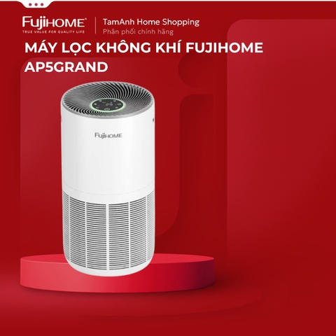 Máy lọc không khí FUJIHOME AP5Grand, màng HEPA lọc bụi mịn, kết nối WIFI điều khiển APP thông minh