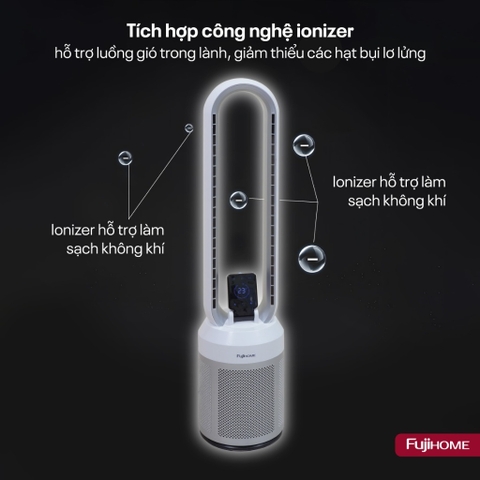 Quạt không cánh Fujihome BF308DC HEPA