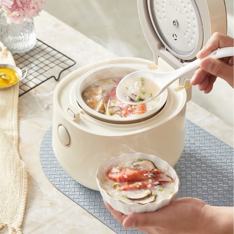 Nồi cơm điện MINI 0.5L (2 người ăn) (dung tích tổng 1.6L) Bear DFB-C16K1 - Hàng Chính Hãng