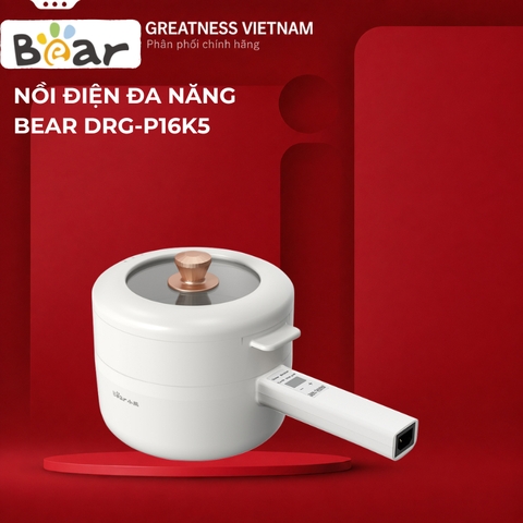 Nồi điện đa năng 1.6L (cảm ứng) Bear DRG-P16K5 - Hàng Chính Hãng