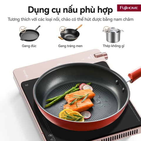 Bếp từ đơn FUJIHOME IC1207P – Nhỏ gọn, đẹp mắt, nấu nhanh, tiết kiệm điện