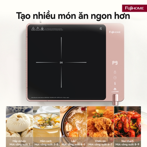 Bếp từ đơn FUJIHOME IC1207P – Nhỏ gọn, đẹp mắt, nấu nhanh, tiết kiệm điện