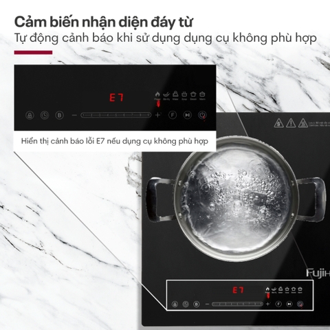 Bếp đôi từ và hồng ngoại Fujihome IC2519 – Linh hoạt mọi món ăn, tối ưu mọi không gian