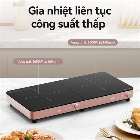 Bếp từ đôi Fujihome IC2602P - Công suất 3400W - Bảo hành 24 tháng